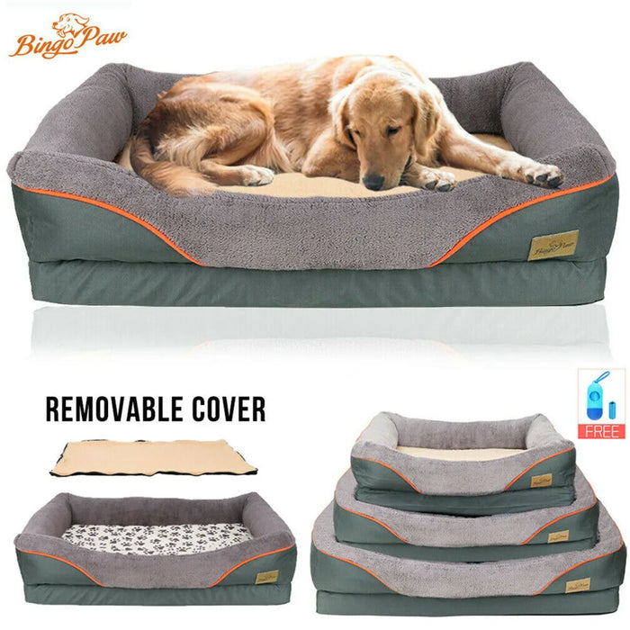 Heavy Duty Large Orthopedic Pet Bed Soft Cushion Foam Waterproof Sofa Dog Bed XL - Small to Tall Pet Co.