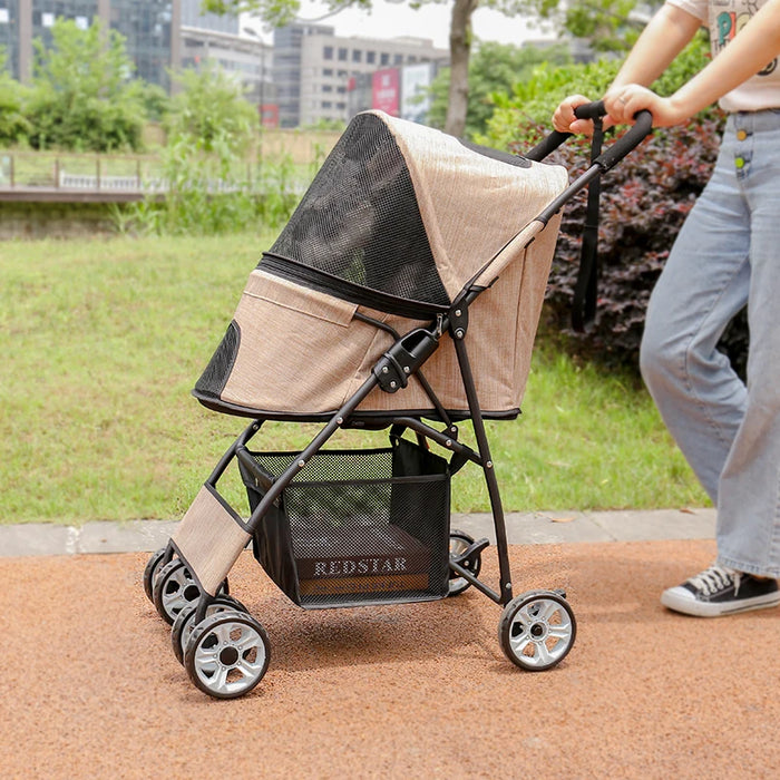 Pet Dog Carrier Stroller Cat Cart Outdoor Breathable Lightweight Foldable 3 Colors Pet Dog Carriers Stroller переноска для собак - Small to Tall Pet Co.