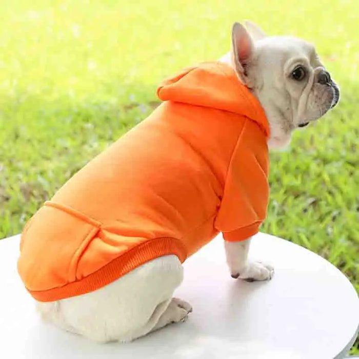 Dog Winter Hooded Sweatshirt for Small and Medium Doggy Pet Coat Puppy Cat Jacket Clothes Chihuahuas French Bulldog Costume - Small to Tall Pet Co.