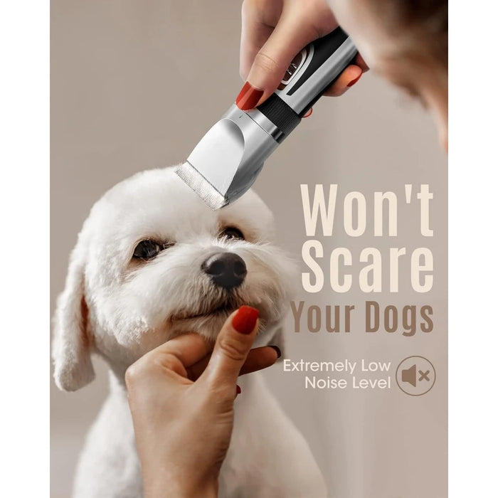 Dog Clippers Low Noise 2 Speed Quiet Dog Grooming Kit Rechargeable Co Small to Tall Pet Co