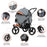 Dog Stroller for Medium Small Dogs, 3 in1 Pet Stroller Dog Cat Jogger Stroller 3 Wheels - Small to Tall Pet Co.