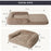 Bedsure Foldable Human Dog Bed for People Adults, 2 in 1 Calming Human Size Giant Dog Bed Fits Pet Families with Egg Foam - Small to Tall Pet Co.