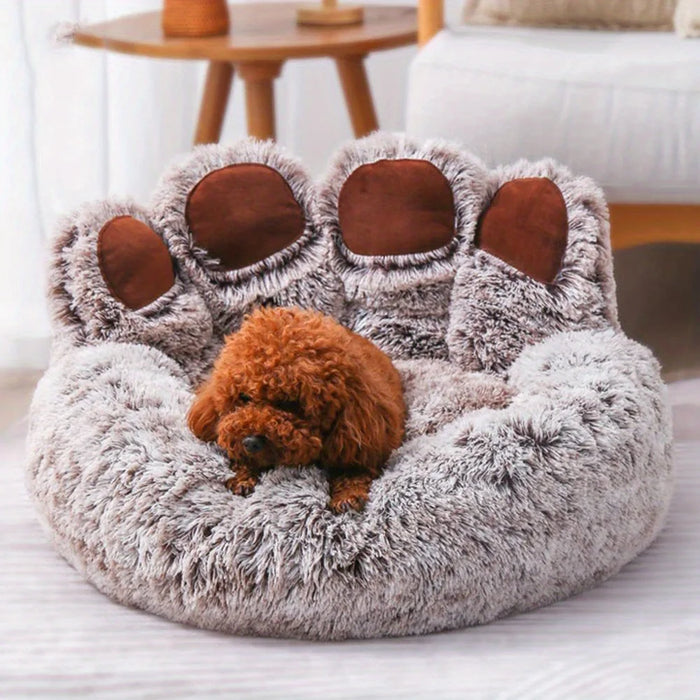 Dog Bed Cat Pet Sofa Cute Bear Paw Shape Comfortable Cozy Pet Sleeping Beds For Small Medium Large Soft Fluffy Cushion Dog Bed - Small to Tall Pet Co.