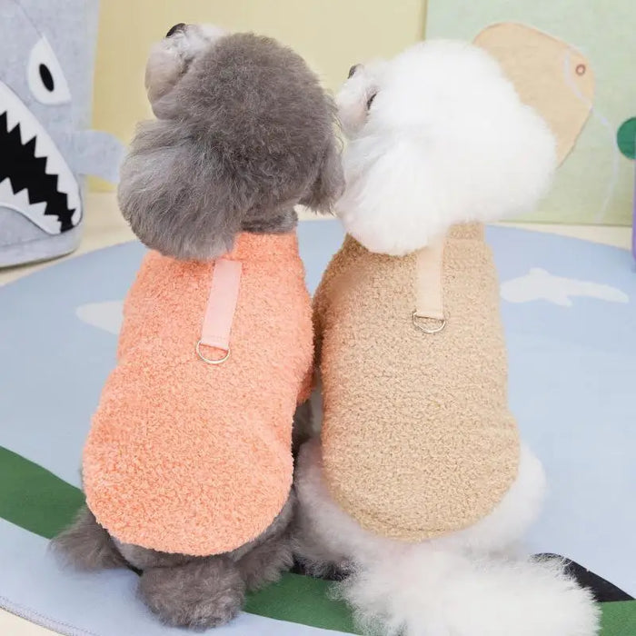 Winter Dog Sweater Warm Plush Dog Clothes for Small Medium Dogs Cats Soft Puppy Coat Jacket Chihuahua Teddy Costums Dog Supplies - Small to Tall Pet Co.