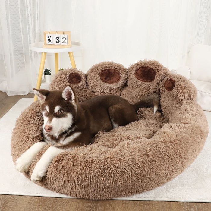 Fluffy Dog Bed Plush Kennel Accessories Pet Products Large Dogs Beds Bedding Sofa Basket Small Mat Cats Big Cushion Puppy Pets - Small to Tall Pet Co.