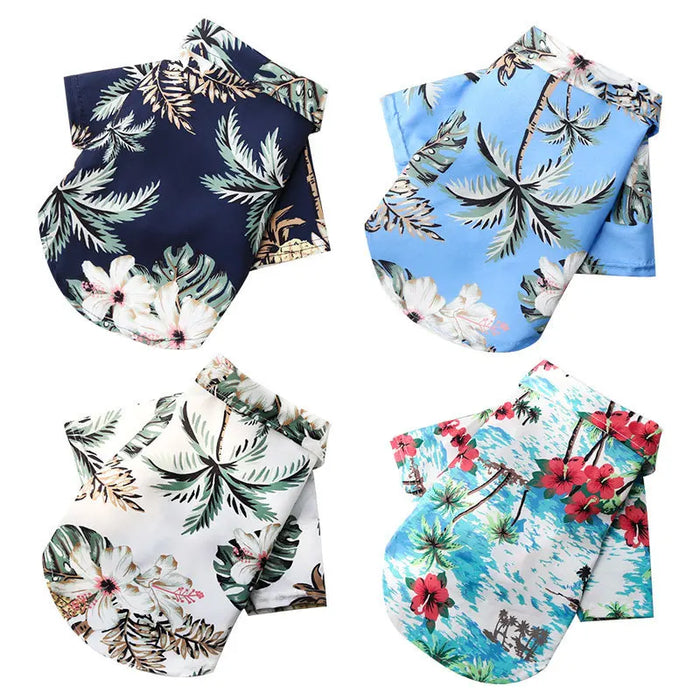 Hawaiian Beach Style Dog T-Shirts Thin Breathable Summer Dog Clothes for Small Dogs Puppy Pet Cat Vest Chihuahua Yorkies Poodle - Small to Tall Pet Co.