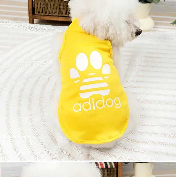 Soft Pet Dog Clothes for Small Dogs Summer Pomeranian Bichon Teddy Dog Thin Vest Breathable Cool Cat Puppy Clothing Pet T Shirt - Small to Tall Pet Co.