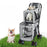 Double Deck Pets Stroller Folding Dog Cat Strollers Ventilation Portable Carriers Outdoor Travel Pet Products Supplies - Small to Tall Pet Co.