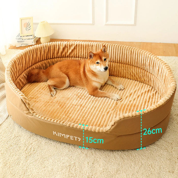 Kimpets Pet Dog Bed Removable Cat Mat Square Plush Kennel Washable Thickening Waterproof Big Medium Small Dog Sofa Bed Cushion - Small to Tall Pet Co.