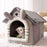 Soft Cat/Dog Bed Deep Sleep House Cats Winter House Removable Cushion Enclosed Pet Tent For Kittens Puppy Cama Cat Supplies - Small to Tall Pet Co.