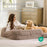 Bedsure Foldable Human Dog Bed for People Adults, 2 in 1 Calming Human Size Giant Dog Bed Fits Pet Families with Egg Foam - Small to Tall Pet Co.