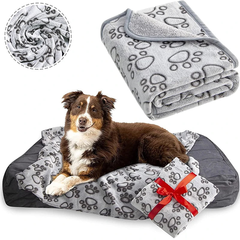 Flannel Pet Sleeping Blanket Soft Fluffy Dog Blanket Warm Breathable Cat Cover Blanket Comfortable Dog Cat Sleeping Sheet Mat - Small to Tall Pet Co.