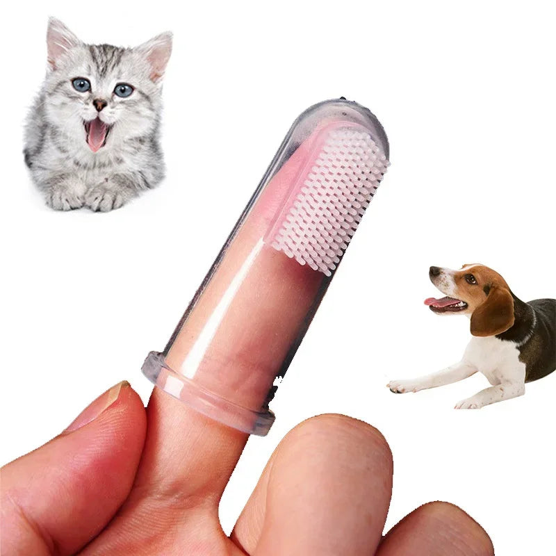 Hot Selling Dog Cat Cleaning Supplies Soft Pet Finger Toothbrush Teddy Dog Brush Add Bad Breath Tooth Care Dog Accessories - Small to Tall Pet Co.