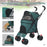 Outdoor Puppy Stroller Cat Dog Travel Breathable Pet Stroller Lightweight Folding Universal Wheels Small Medium Pet Stroller - Small to Tall Pet Co.