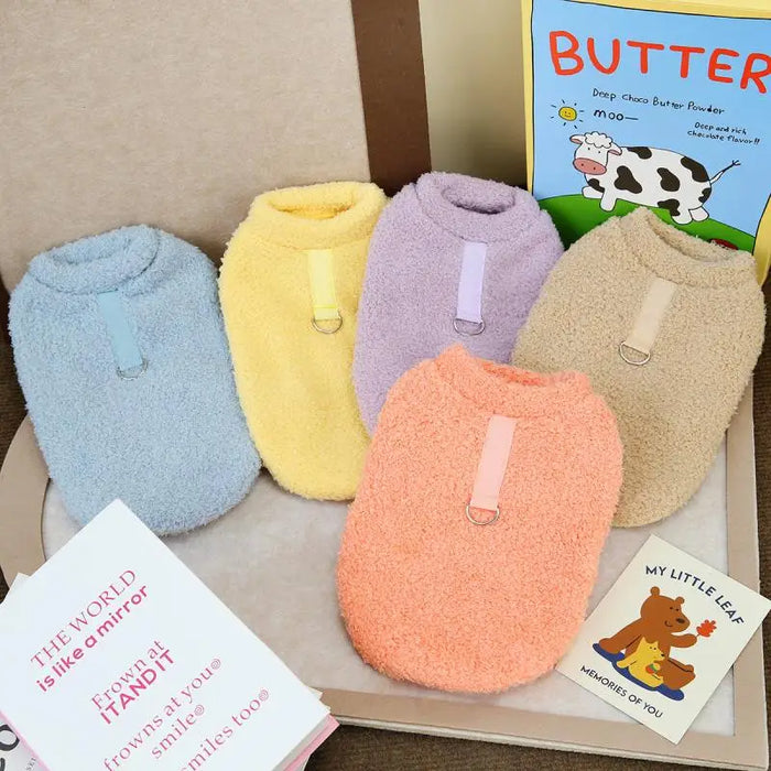 Winter Dog Sweater Warm Plush Dog Clothes for Small Medium Dogs Cats Soft Puppy Coat Jacket Chihuahua Teddy Costums Dog Supplies - Small to Tall Pet Co.