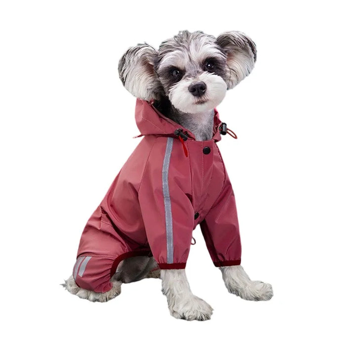 Dog Raincoat Reflective Waterproof Pet Clothes for Chihuahua Maltese Rain Coat Small Medium Dogs Jumpsuit Raincoat Dogs Overalls - Small to Tall Pet Co.