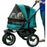 NO-Zip Double Pet Stroller, Zipperless Entry, for Single or Multiple Dogs/Cats, Large Gel-Filled Tires, Pet Strollers - Small to Tall Pet Co.