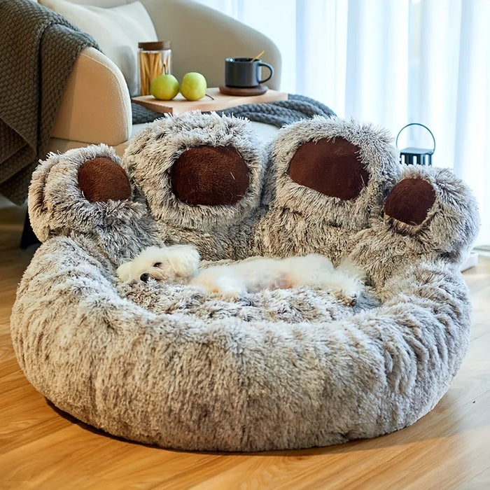 Dog Bed Cat Pet Sofa Cute Bear Paw Shape Comfortable Cozy Pet Sleeping Beds For Small Medium Large Soft Fluffy Cushion Dog Bed - Small to Tall Pet Co.