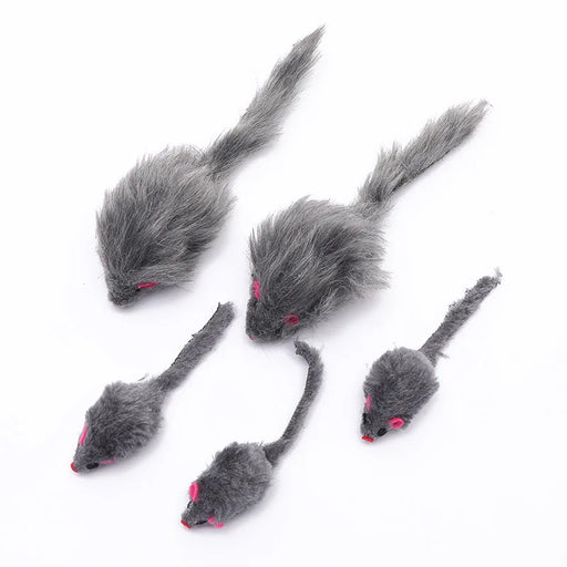 5Pcs Plush Catmint Simulation Mouse Interactive Cat Pet Catnip Teasing Interactive Toy For Kitten Gifts Supplies By Random Color - Small to Tall Pet Co.