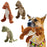 CDDMPET Animals Shape Plush Dog Toy Bite Resistant Squeaky Toys for Small Dogs Interactive Chew Molar Toy Sound Pet Accessories - Small to Tall Pet Co.