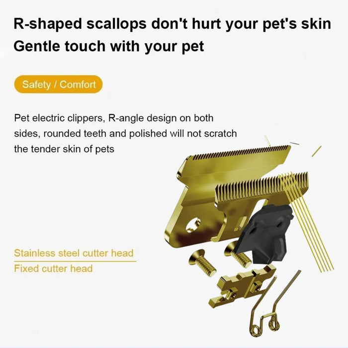 Dog Professional Hair Clipper Electrical Grooming Trimmer for Pets USB Rechargeable Cat Shaver Animals Haircut Machine - Small to Tall Pet Co.