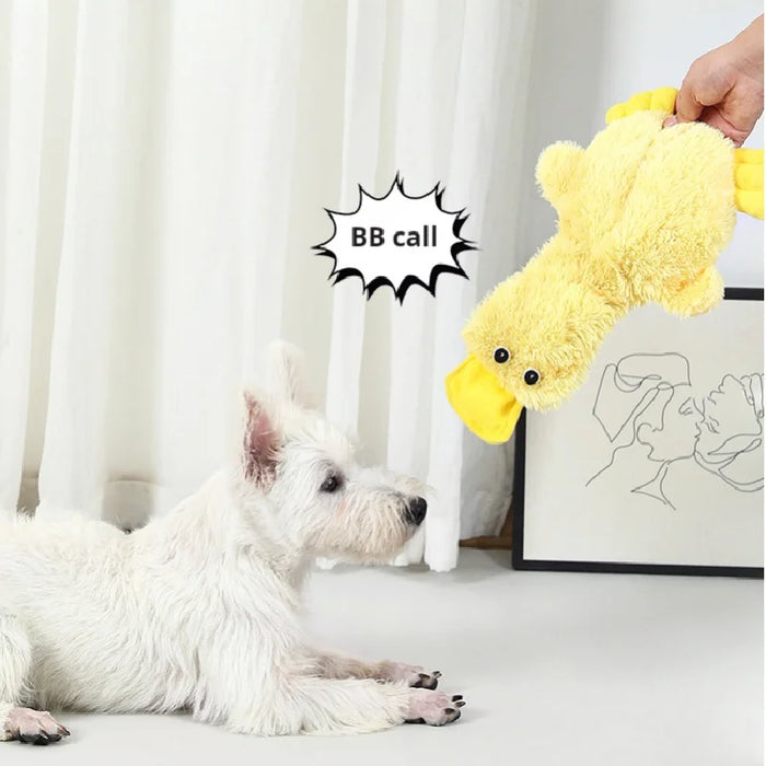 Dog Plush Sound Toy Yellow Duck Pet Interactive Training Stuffed Toys Cute No Fill Chewing Pet Supplies For Cat - Small to Tall Pet Co.