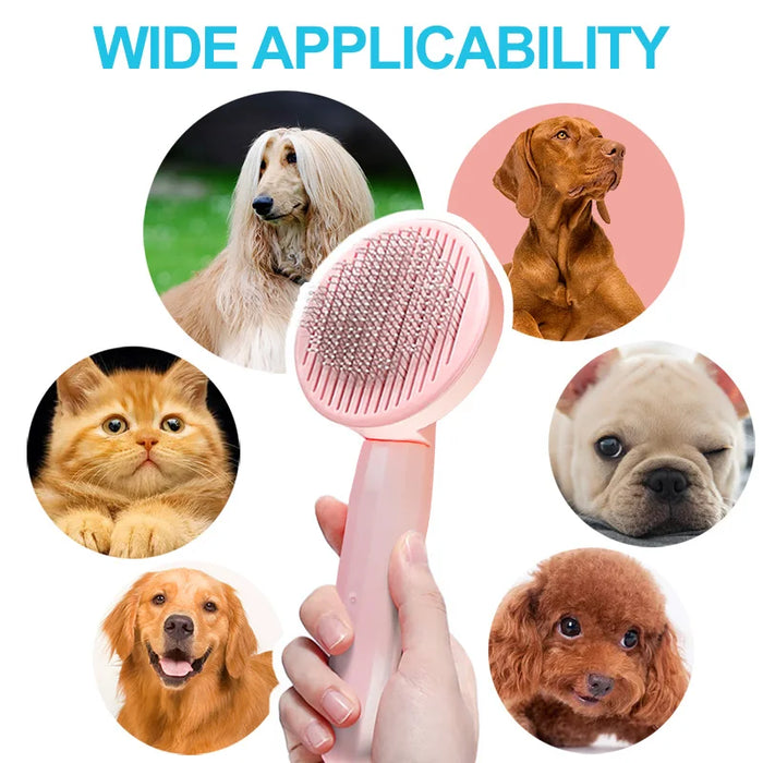 Cat Brush Pet Grooming Brush for Cats Remove Hairs Pet Cat Hair Remover Pets Hair Removal Comb Puppy Kitten Grooming Accessories - Small to Tall Pet Co.