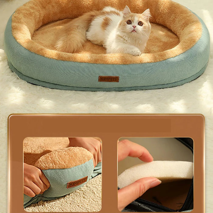 Kimpets Cat Bed Dog Pet Bed Kennel Non-Slip Winter Warm Small Dog Kennel Sleeping Removed Washed Soft Puppy Cushion Cat Supplies - Small to Tall Pet Co.