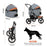 Dog Stroller for Medium Small Dogs, 3 in1 Pet Stroller Dog Cat Jogger Stroller 3 Wheels - Small to Tall Pet Co.