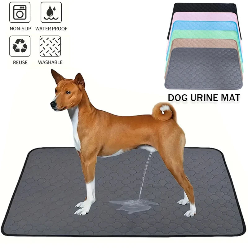 Washable Reusable Pet Pee Pad - Four-Layer Waterproof Dog Training Pad Pet Bed Urine Mat for Pet Car Seat Cover Pet Accessory - Small to Tall Pet Co.