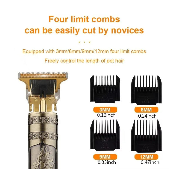 Dog Professional Hair Clipper Electrical Grooming Trimmer for Pets USB Rechargeable Cat Shaver Animals Haircut Machine - Small to Tall Pet Co.