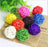 10pcs/lot Multicolor Color Sepak Takraw Parrot Chewing Toy Ball Pet Bird Scratching Toy Pet Chewing Toy Bird Supplies - Small to Tall Pet Co.