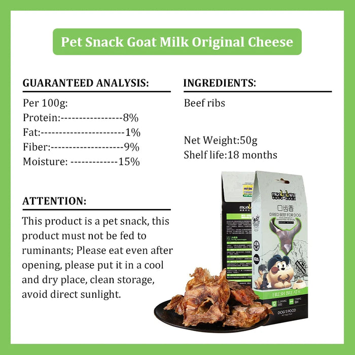 Nutritious Real Beef Rib Snacks for Dogs | Teeth Cleaning Treats that Reduce Bad Breath & Promote Dental Health