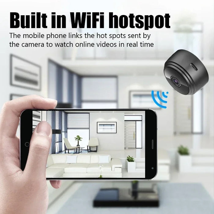 1080P HD Mini Camera WiFi Wireless HD Night Vision Camera Home A9 Remote Camera Kids Pet Safety Monitoring Wifi IP Monitor - Small to Tall Pet Co.