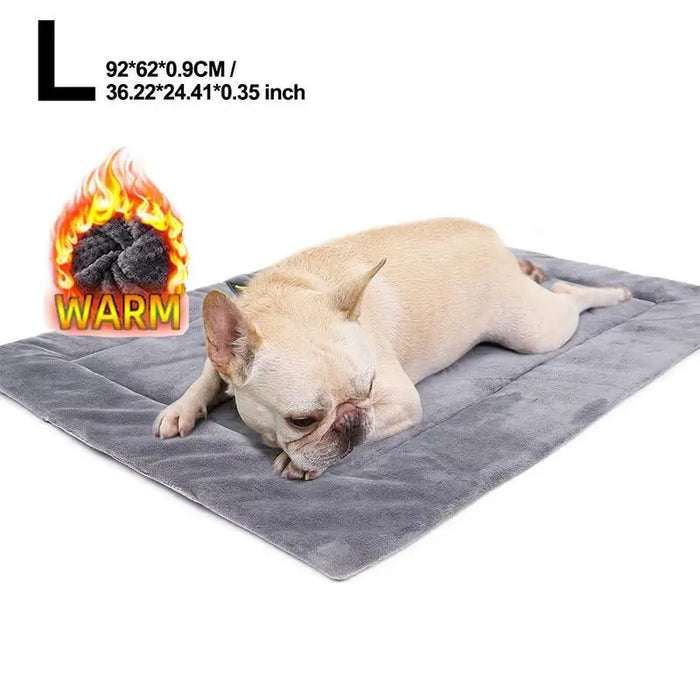 Outdoor Self Heating Pet Pad Heated Mat Indoor For Dog Multi-Size Self-Warming Pet Bed Waterproof And Non-Slip For Baby Cats - Small to Tall Pet Co.