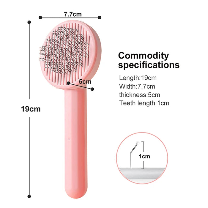 Cat Brush Pet Grooming Brush for Cats Remove Hairs Pet Cat Hair Remover Pets Hair Removal Comb Puppy Kitten Grooming Accessories - Small to Tall Pet Co.