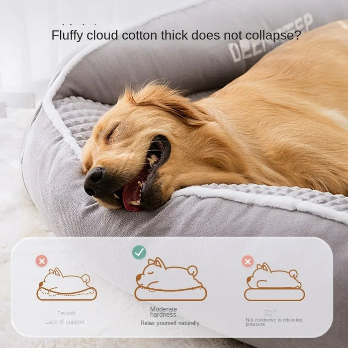 Breathable Soft Dog Bed Cushion Medium Large Dog Pet Cat Sleeping Sofa Removable Durable Kennel House Four Seasons Universal - Small to Tall Pet Co.