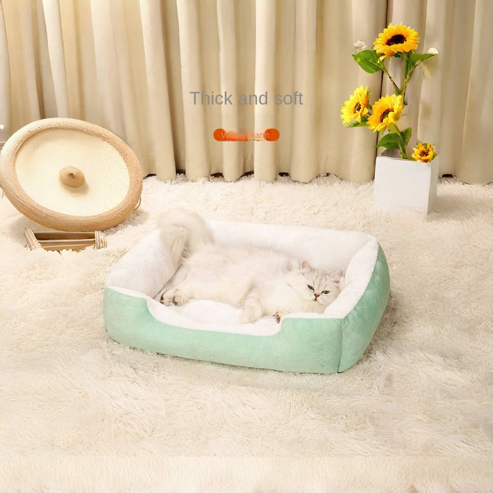 Pet Comfortable Warm Cat Bed Warm Thickened Cat Bed Kitten Cushions Dog Houses Cat Dog Sleeping Nest Pet Mattress dog cat bed - Small to Tall Pet Co.