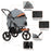 Dog Stroller for Medium Small Dogs, 3 in1 Pet Stroller Dog Cat Jogger Stroller 3 Wheels - Small to Tall Pet Co.