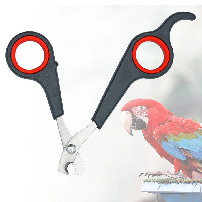 Pet Bird Parrot Small Animals Accessory Grooming Tool Nail Scissors Clipper Black And Red - Small to Tall Pet Co.