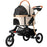 US Pet Stroller, Premium 3-in-1 Large Dog Stroller for Cats/Dogs with Detachable Carrier, Foldable Jogging Travel Stroller - Small to Tall Pet Co.