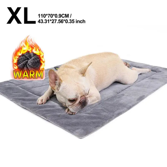 Outdoor Self Heating Pet Pad Heated Mat Indoor For Dog Multi-Size Self-Warming Pet Bed Waterproof And Non-Slip For Baby Cats - Small to Tall Pet Co.