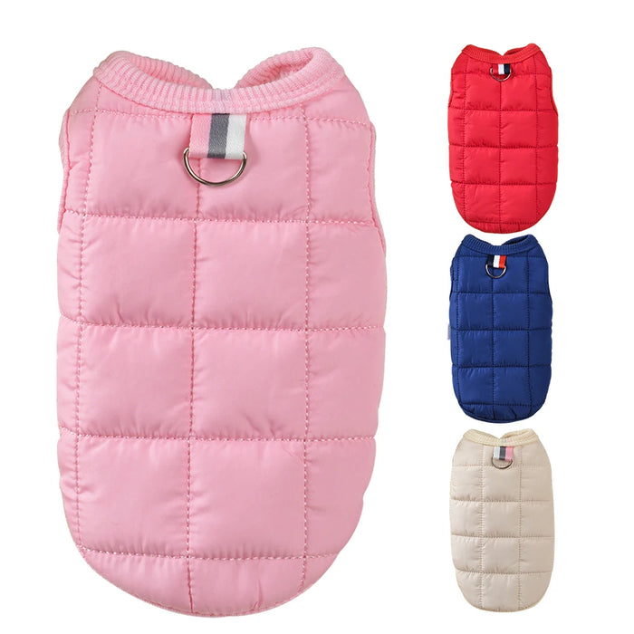 Winter Dog Clothes Warm Dog Coat Vest Clothing Soft Pet Puppy Chihuahua Yorkshire Jacket Outfit For Small Medium Dogs Pink S-2XL - Small to Tall Pet Co.