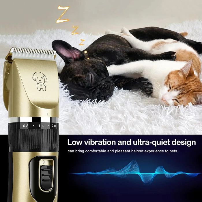 Dog Clipper Dog Hair Clippers Grooming Pet Cat Haircut Trimmer Shaver Set Cordless Rechargeable Professional Dog Hair Trimmer - Small to Tall Pet Co.