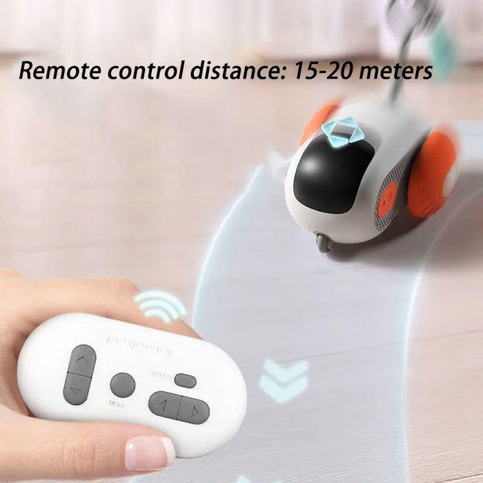 Smart Cat Toy Pet Interactive Remote Control Electric Car Toys Upgraded Version Rechargeable Puppy Training Game Cat Supplies - Small to Tall Pet Co.