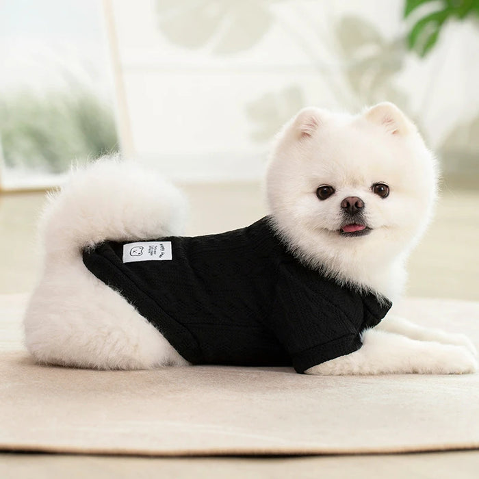 XS-2XL Dog Clothes Autumn Winter Dog Sweater Round Neck Pet Clothes for Small Medium Dogs Warm Soft Puppy Clothes Pet Supplies - Small to Tall Pet Co.