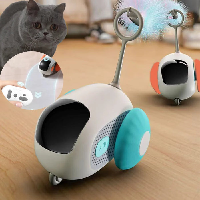 Smart Cat Toy Pet Interactive Remote Control Electric Car Toys Upgraded Version Rechargeable Puppy Training Game Cat Supplies - Small to Tall Pet Co.