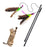 Funny Kitten Cat Teaser Interactive Toy Rod with Bell and Feather Toys for Cats Teaser Interactive Toy Rod Pet Cats Toys Stick - Small to Tall Pet Co.