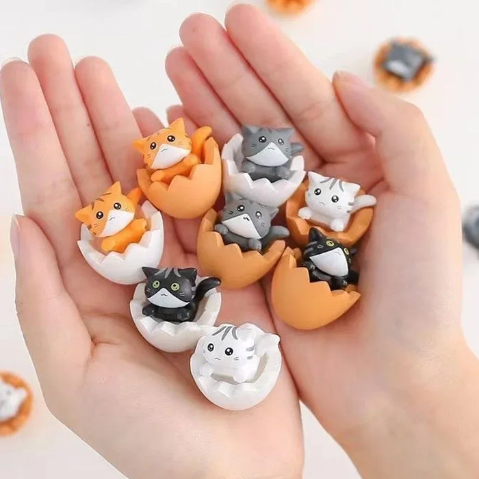 1/4Pcs Mini Cat Ornament Kawaii Garden Kitten Statue Gift Kids Children Baby Room Decoration Toy Miniature Figurines Home Decor - Small to Tall Pet Co.