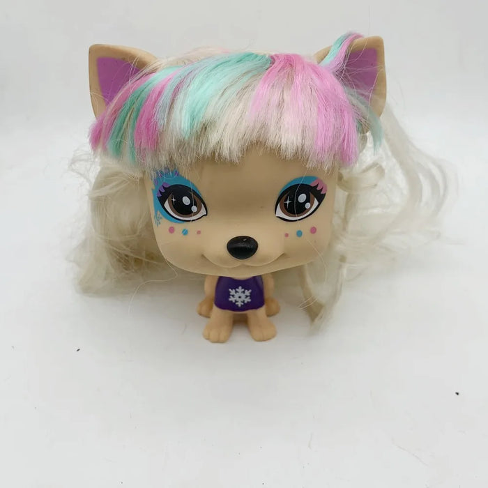 3pcs 11cm Original Vip Colored Hair Dogs Cat Action Figure Pet Shop Toys Lovely Pets Toy Figures Classic Little Pet - Small to Tall Pet Co.